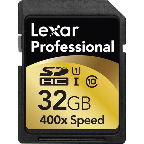 Lexar 32GB SDHC Professional 400x Class 10 UHS-I Memory Card